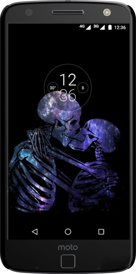 3D пластиковий глянцевий чехол Із зображенням скелета для Motorola MOTO Z - 6537c-419 изображение 