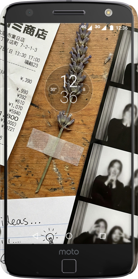 3D пластиковый глянцевый чехол Aesthetic Scrapbook Collage для Motorola MOTO Z - 6773c-419 изображение 