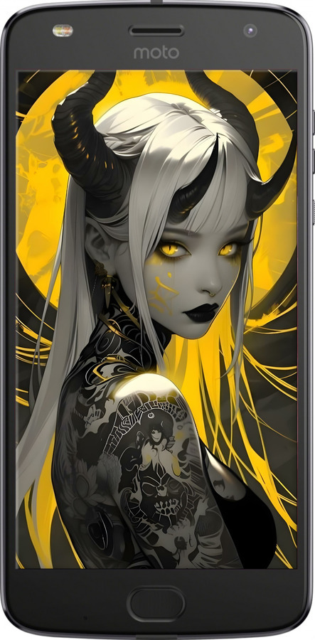 Силіконовий чехол Аніме демон 2 для Motorola Moto Z2 Play - 6309u-1001 изображение 