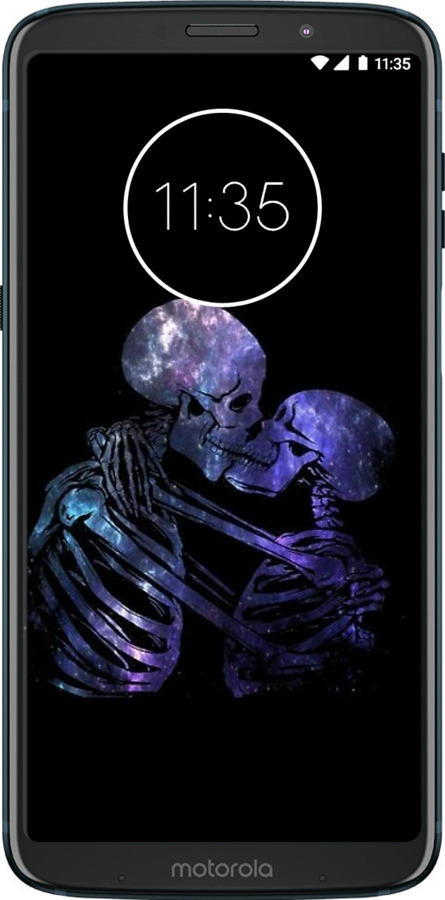 Силиконовый чехол С изображением скелета для Motorola Moto Z3 Play - 6537u-1393 изображение 