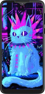 Силиконовый чехол Кот панк для Motorola One Macro - 6311u-1812 изображение 