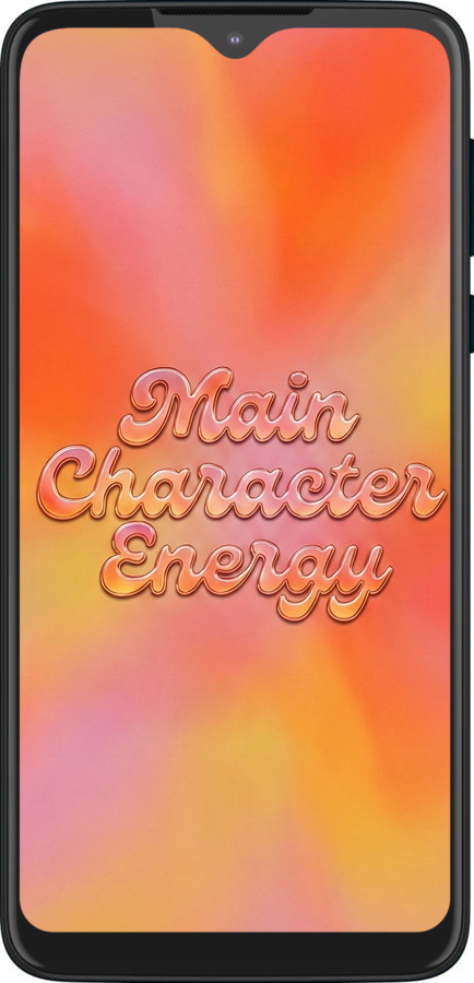 Силіконовий чехол Aura Gradient Main Character Energy Aesthetic Y2K для Motorola One Macro - 6783u-1812 изображение 