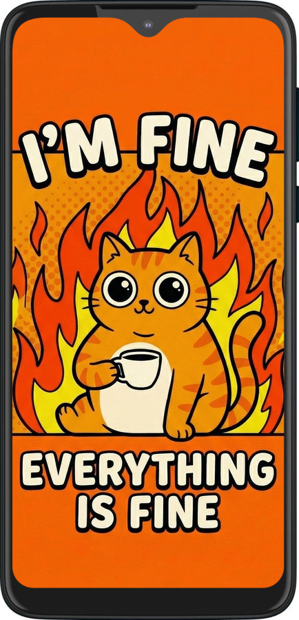 Силиконовый чехол Funny Cat для Motorola One Macro - 6786u-1812 изображение 