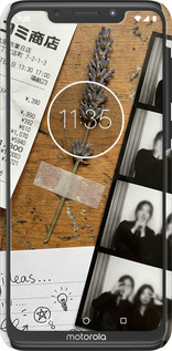 3D пластиковый матовый чехол Aesthetic Scrapbook Collage для Motorola One Power - 6773m-1588 изображение 