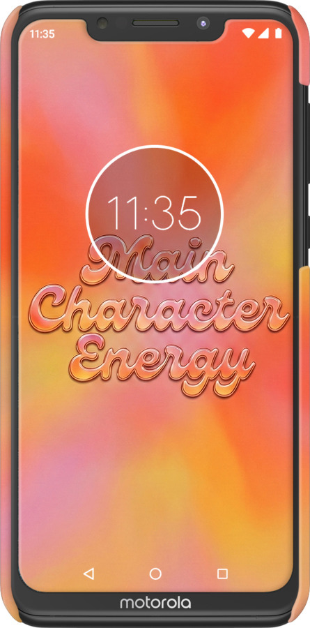 3D пластиковый матовый чехол Aura Gradient Main Character Energy Aesthetic Y2K для Motorola One Power - 6783m-1588 изображение 