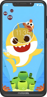 Силіконовий чехол Бейби Шарк для Motorola One Power - 6303u-1588 изображение 