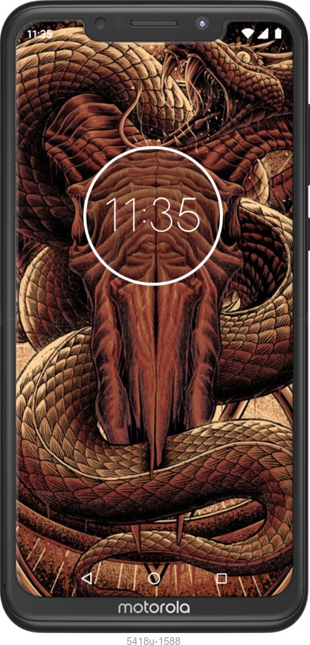 2D пластиковый чехол № 5418 для Motorola One Power - 5418t-1588 изображение 