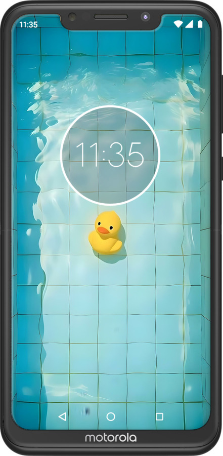 Силиконовый чехол Утенок для Motorola One Power - 6323u-1588 изображение 