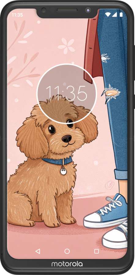 Силиконовый чехол Мальтипу 3 для Motorola One Power - 6706u-1588 изображение 