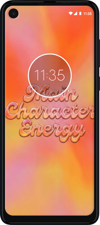 Силиконовый чехол Aura Gradient Main Character Energy Aesthetic Y2K для Motorola One Vision - 6783u-1782 изображение 