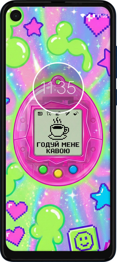 Силиконовый чехол Y2K Aesthetic Retro Pet: Годуй мене кавою для Motorola One Vision - 6784u-1782 изображение 