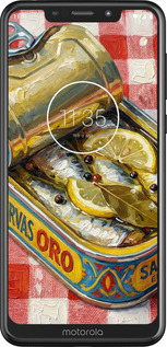 Силіконовий чехол Vintage Sardine Tin Phone для Motorola One - 6772u-1589 изображение 