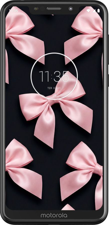2D пластиковий чехол Coquette Ribbons Dark Coquette для Motorola One - 6767t-1589 изображение 