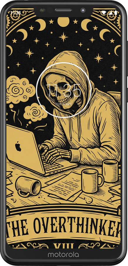 2D пластиковий чехол The Overthinker для Motorola One - 6774t-1589 изображение 
