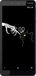 Силиконовый чехол Кошка для Nokia 1 Plus - 6505u-1677 изображение 
