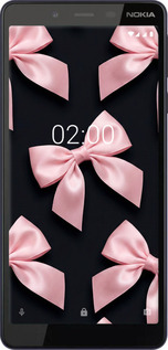 Силиконовый чехол Coquette Ribbons Dark Coquette для Nokia 1 Plus - 6767u-1677 изображение 