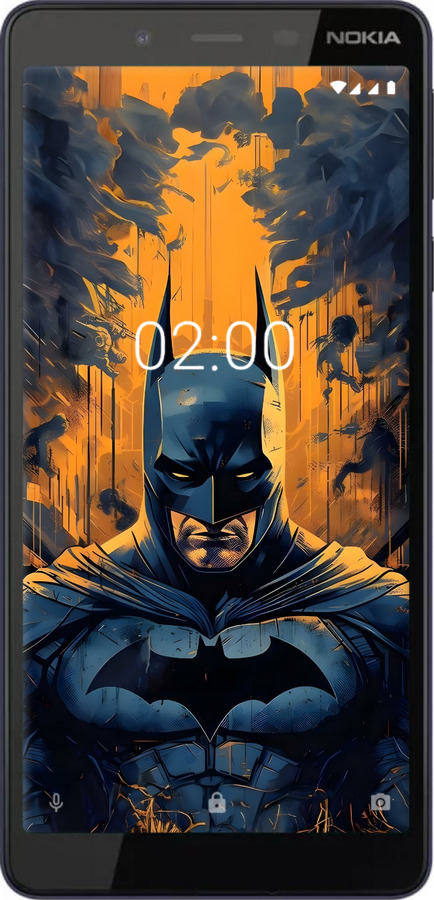 Силіконовий чехол Бетмен для Nokia 1 Plus - 6335u-1677 изображение 