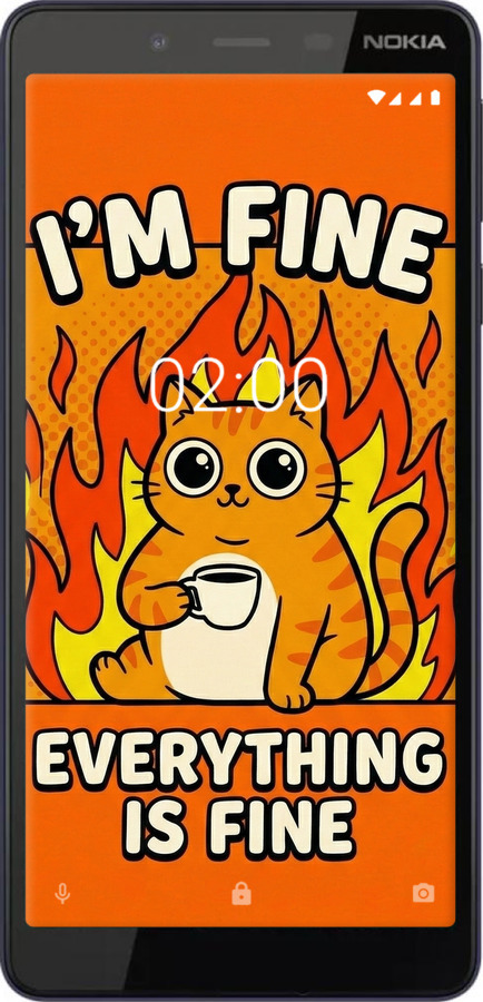 Силіконовий чехол Funny Cat для Nokia 1 Plus - 6786u-1677 изображение 