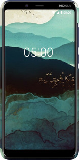 3D пластиковый матовый чехол С изображением гор Индиго для Nokia 3.1 Plus - 6484m-1607 изображение 