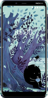 3D пластиковый матовый чехол Арт принт Тихое место чая для Nokia 3.1 Plus - 6544m-1607 изображение 