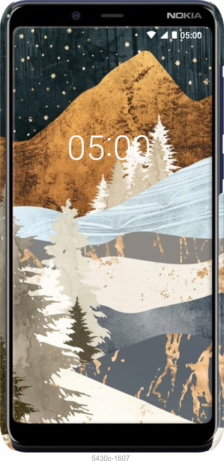 3D пластиковый матовый чехол № 5430 для Nokia 3.1 Plus - 5430m-1607 изображение 