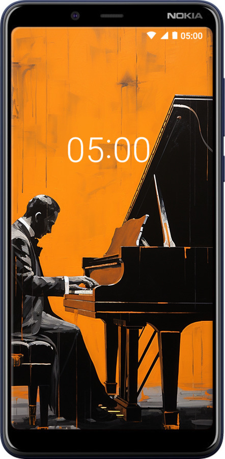 Силиконовый чехол Чехол для телефона Мужчина за Роялем для Nokia 3.1 Plus - 5938u-1607 изображение 