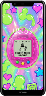 2D пластиковий чехол Y2K Aesthetic Retro Pet: Годуй мене кавою для Nokia 5.1 Plus - 6784t-1543 изображение 