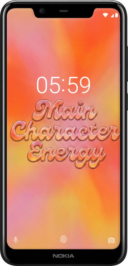 2D пластиковий чехол Aura Gradient Main Character Energy Aesthetic Y2K для Nokia 5.1 Plus - 6783t-1543 изображение 