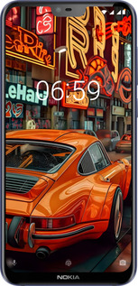 Силиконовый чехол Порше для Nokia 6.1 Plus - 6334u-1539 изображение 