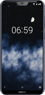 Силиконовый чехол Ночное небо для Nokia 6.1 Plus - 6450u-1539 изображение 