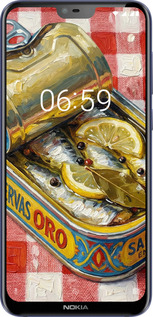 Силіконовий чехол Vintage Sardine Tin Phone для Nokia 6.1 Plus - 6772u-1539 изображение 