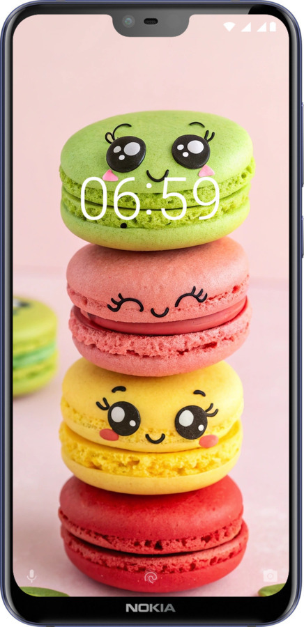 Силиконовый чехол Печенье для Nokia 6.1 Plus - 6693u-1539 изображение 