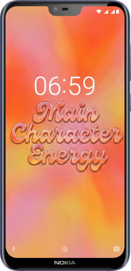 Силіконовий чехол Aura Gradient Main Character Energy Aesthetic Y2K для Nokia 6.1 Plus - 6783u-1539 изображение 