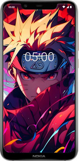 Силиконовый чехол Наруто для Nokia 7.1 Plus - 6274u-1606 изображение 