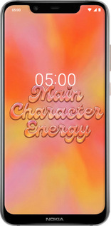 Силиконовый чехол Aura Gradient Main Character Energy Aesthetic Y2K для Nokia 7.1 Plus - 6783u-1606 изображение 