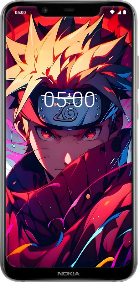 Силиконовый чехол Наруто для Nokia 7.1 Plus - 6274u-1606 изображение 