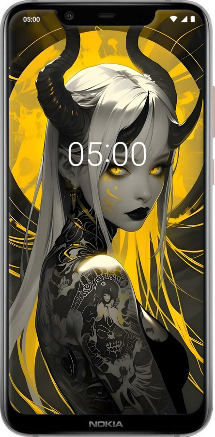 Силіконовий чехол Аніме демон 2 для Nokia 7.1 Plus - 6309u-1606 изображение 