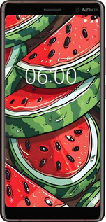 Силиконовый чехол Арбуз для Nokia 7 Plus - 6315u-1354 изображение 