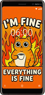 2D пластиковий чехол Funny Cat для Nokia 7 Plus - 6786t-1354 изображение 