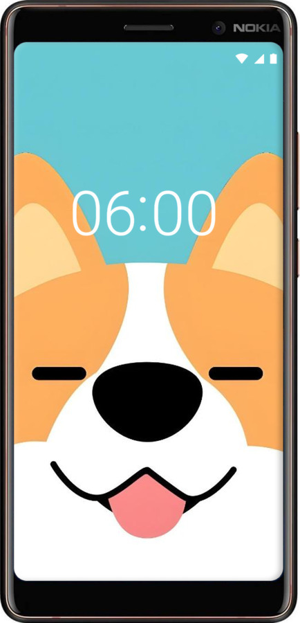 2D пластиковий чехол Корги для Nokia 7 Plus - 6280t-1354 изображение 