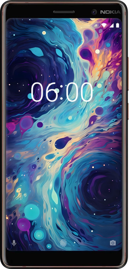 2D пластиковый чехол Арт акварель для Nokia 7 Plus - 6329t-1354 изображение 