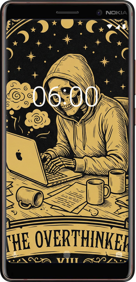 2D пластиковый чехол The Overthinker для Nokia 7 Plus - 6774t-1354 изображение 