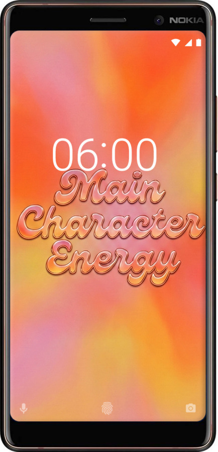 2D пластиковий чехол Aura Gradient Main Character Energy Aesthetic Y2K для Nokia 7 Plus - 6783t-1354 изображение 
