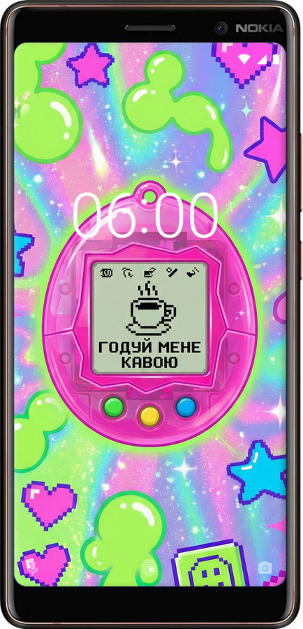 2D пластиковий чехол Y2K Aesthetic Retro Pet: Годуй мене кавою для Nokia 7 Plus - 6784t-1354 изображение 