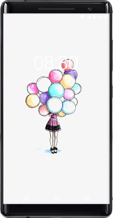 Силиконовый чехол Шарики для Nokia 8 Sirocco - 4387u-1619 изображение 