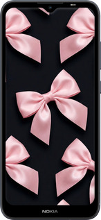 Силиконовый чехол Coquette Ribbons Dark Coquette для Nokia C20 - 6767u-2510 изображение 