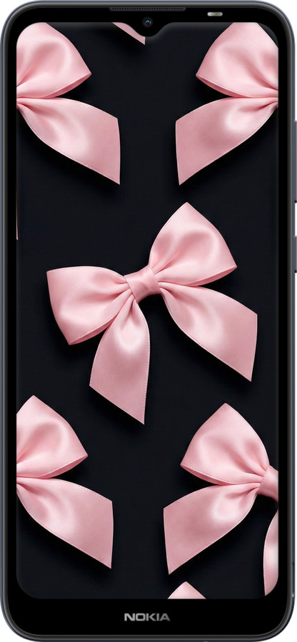 Силиконовый чехол Coquette Ribbons Dark Coquette для Nokia C20 - 6767u-2510 изображение 