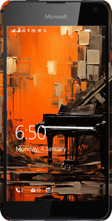 3D пластиковый матовый чехол Чехол для телефона Оранжевый Рояль для Nokia Lumia 650 - 5937m-393 изображение 