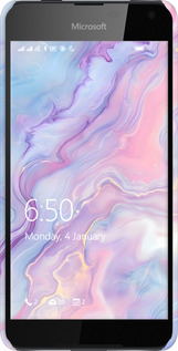 3D пластиковый матовый чехол Нежный мрамор для Nokia Lumia 650 - 6310m-393 изображение 