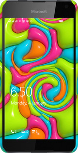 3D пластиковий матовий чехол Y2K Jelly Dream для Nokia Lumia 650 - 6780m-393 изображение 